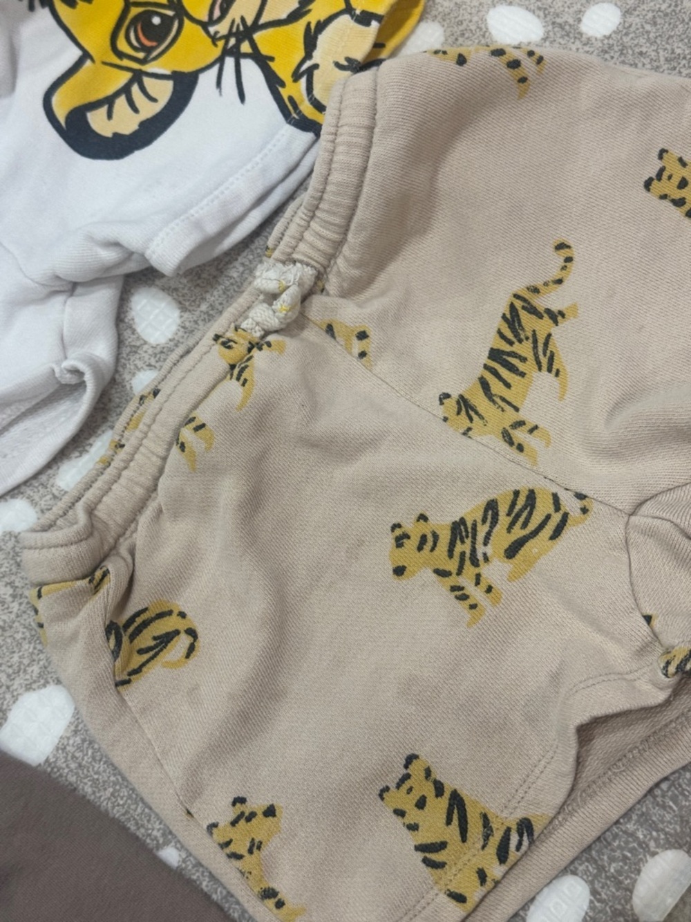 Lot of 10 Zara Kids H&M neutral jumpsuit sweater beige toddler boy shorts pants - Picture 10 of 16